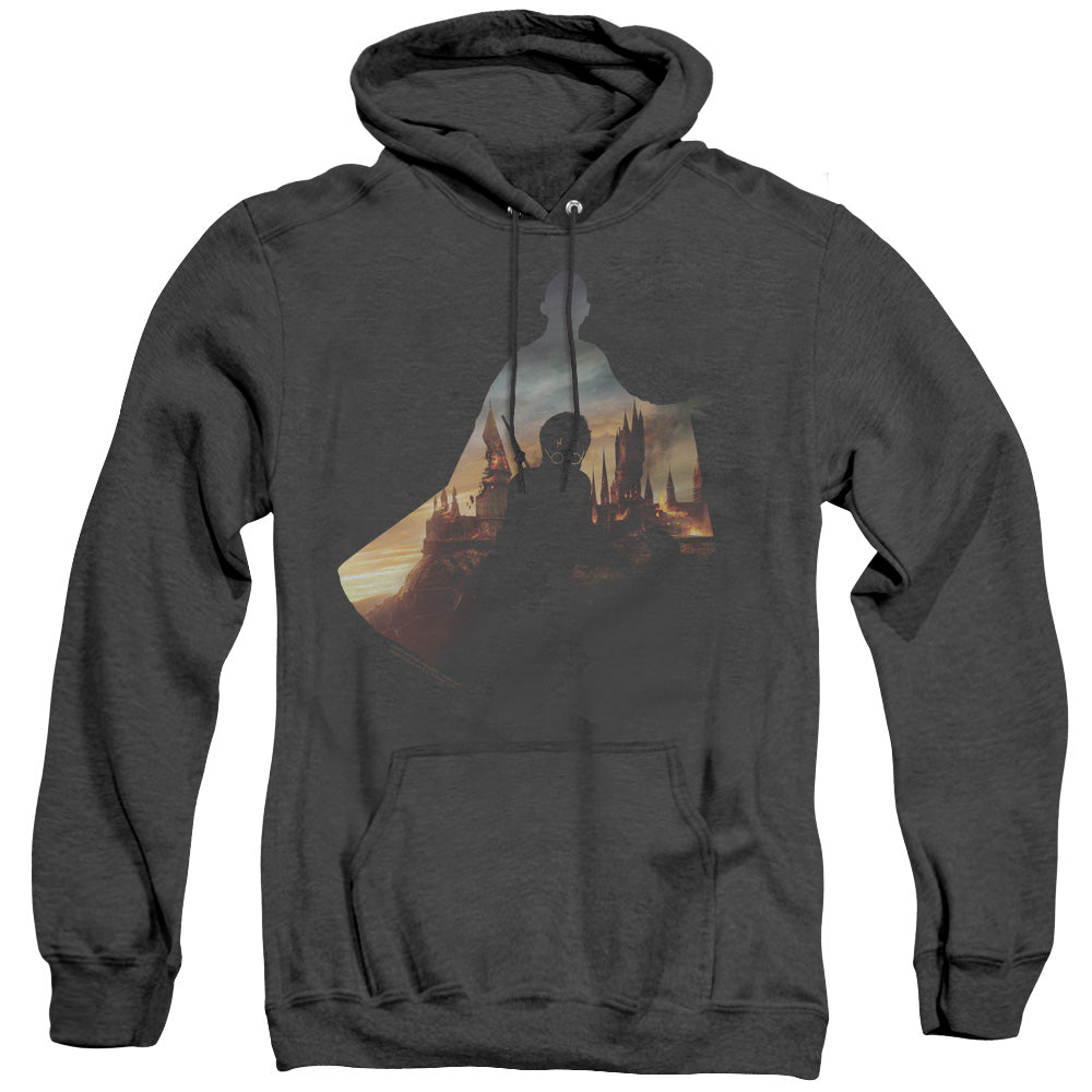 Harry Potter Voldemort Looms Mens Heather Hoodie Black Officially Licensed
