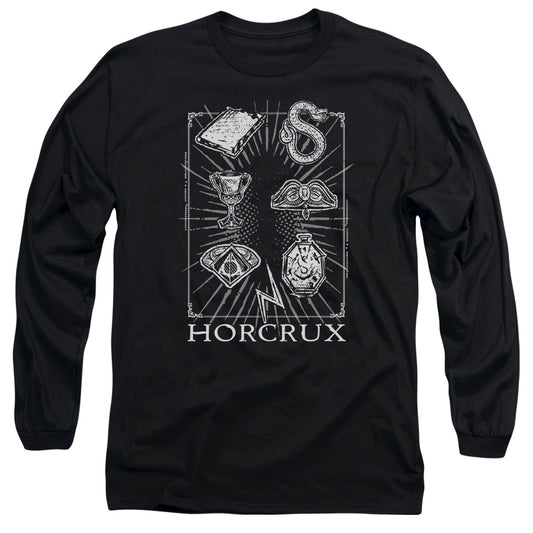 Harry Potter Horcrux Symbols Mens Long Sleeve Shirt Black
