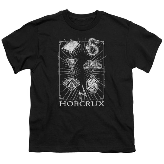 Harry Potter Horcrux Symbols Kids Youth T Shirt Black