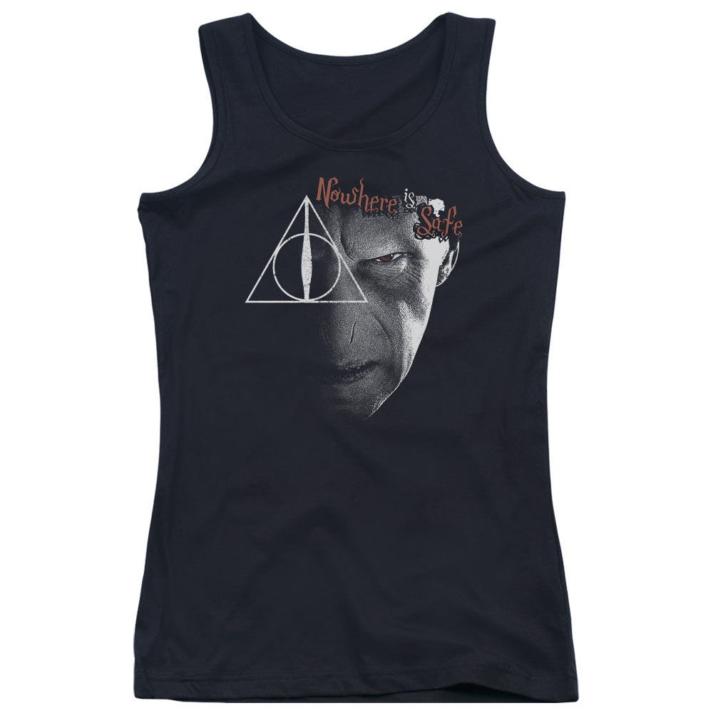 Harry Potter Nowhere is Safe Womens Tank Top Shirt Black