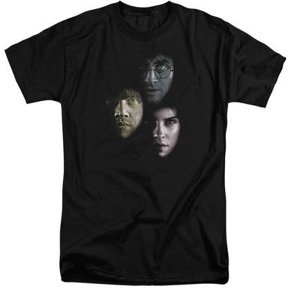 Harry Potter Hero Heads Mens Tall T Shirt Black