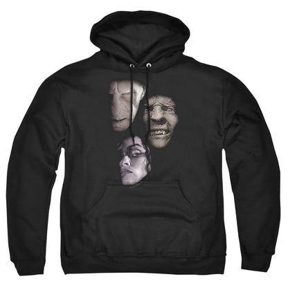 Harry Potter Villian Heads Mens Hoodie Black Officially Licensed