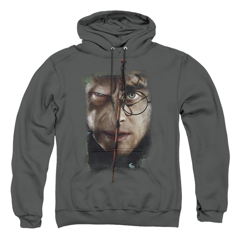 Harry Potter It All Ends Here Mens Hoodie Charcoal Officially Licensed