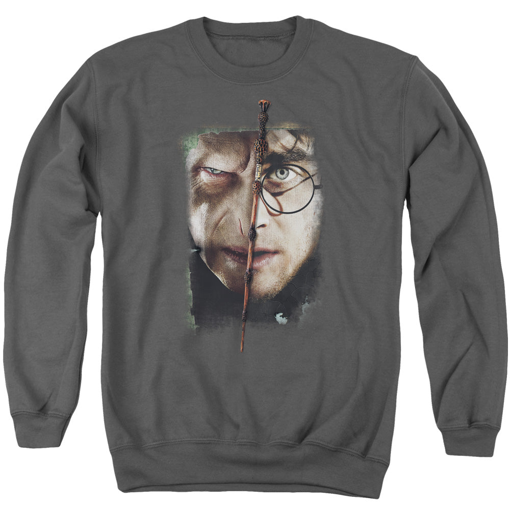 Harry Potter It All Ends Here Mens Crewneck Sweatshirt Charcoal