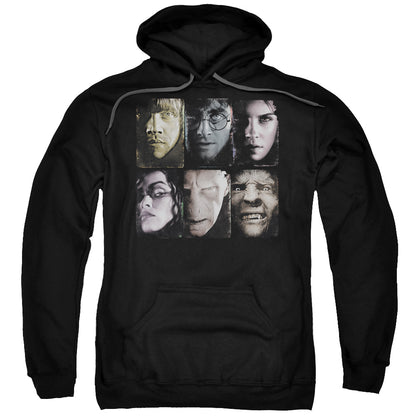 Harry Potter Horizontal Heads Mens Hoodie Black