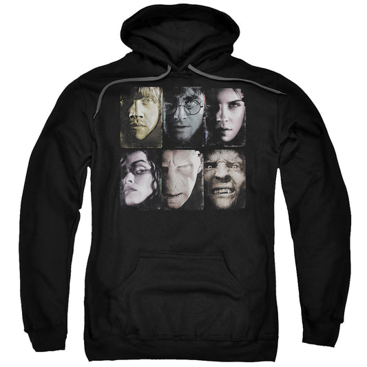 Harry Potter Horizontal Heads Mens Hoodie Black