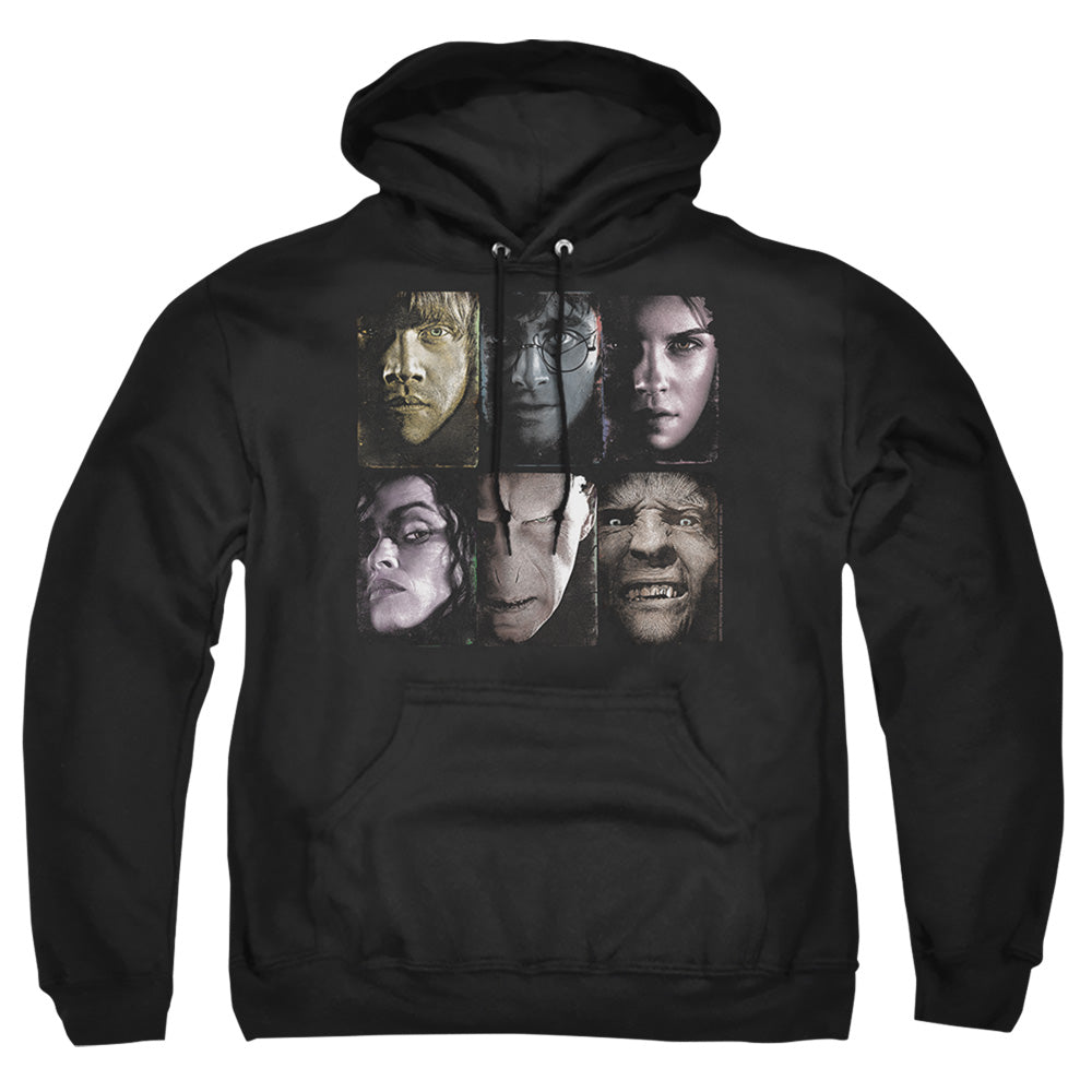 Harry Potter Horizontal Heads Mens Hoodie Black Officially Licensed