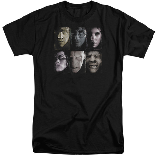 Harry Potter Horizontal Heads Mens Tall T Shirt Black