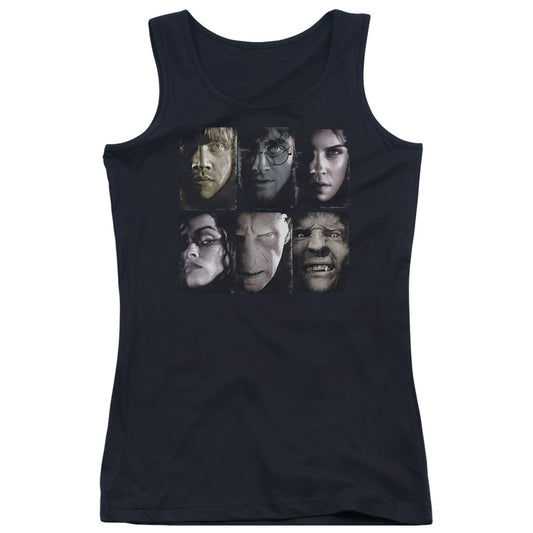 Harry Potter Horizontal Heads Womens Tank Top Shirt Black