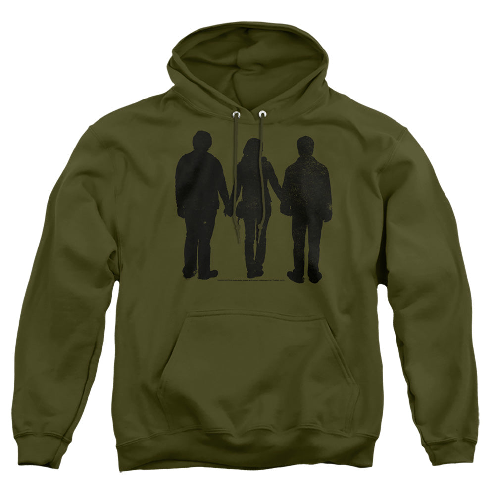 Harry Potter Three Stand Alone Mens Hoodie Military Green Officially Licensed