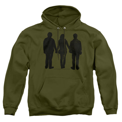 Harry Potter Three Stand Alone Mens Hoodie Military Green Officially Licensed