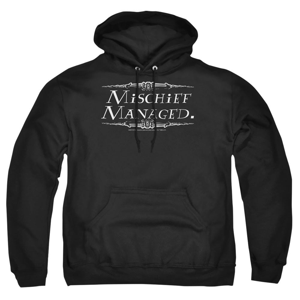 Harry Potter Mischief Managed Mens Hoodie Black Officially Licensed