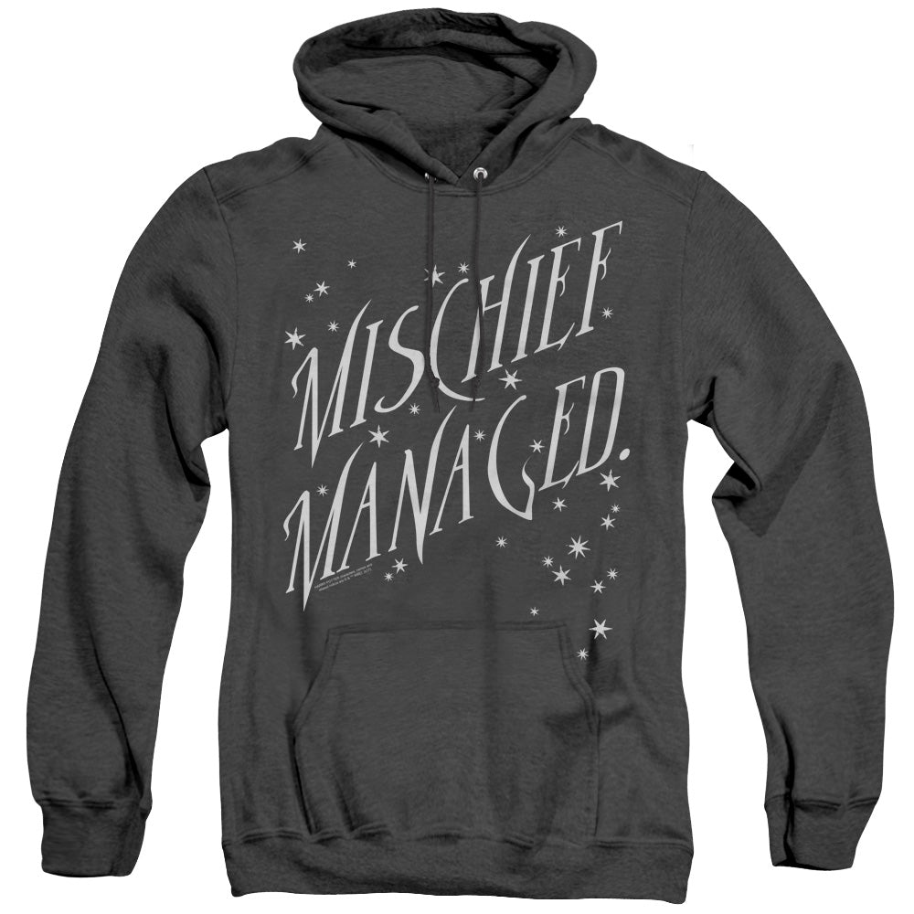 Harry Potter Mischief Managed 4 Mens Heather Hoodie Black Officially Licensed
