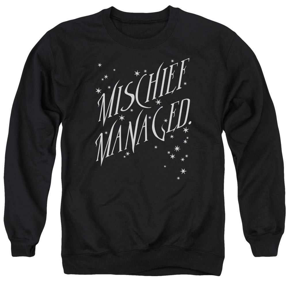 Harry Potter Mischief Managed 4 Mens Crewneck Sweatshirt Black