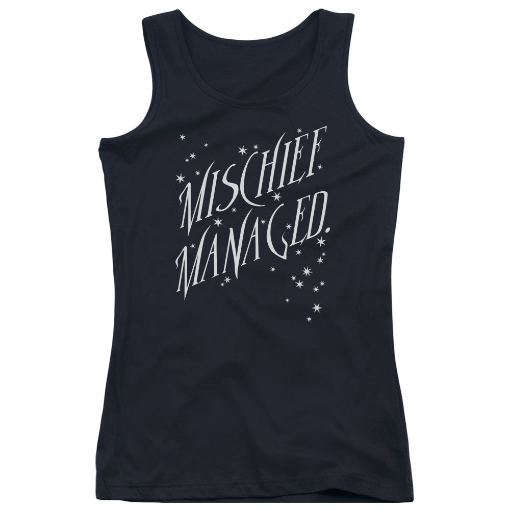 Harry Potter Mischief Managed 4 Womens Tank Top Shirt Black