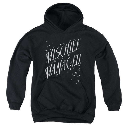 Harry Potter Mischief Managed 4 Kids Youth Hoodie Black