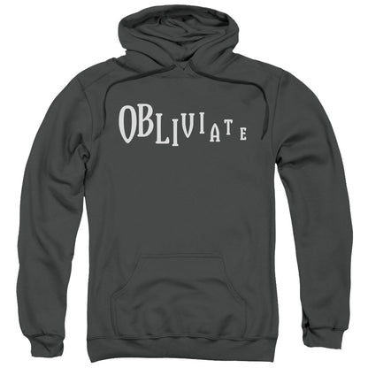 Harry Potter Obliviate Mens Hoodie Charcoal