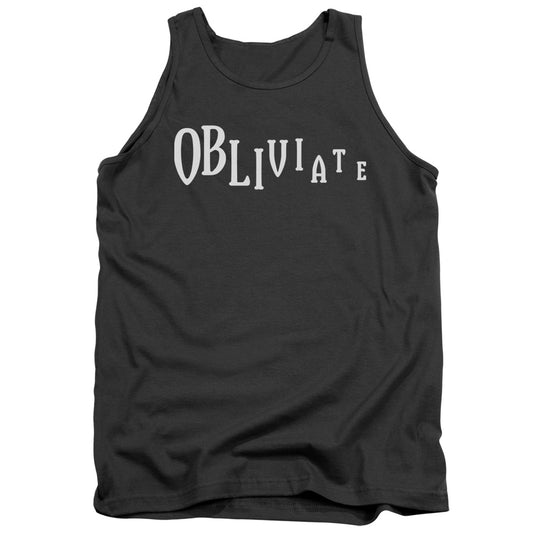 Harry Potter Obliviate Mens Tank Top Shirt Charcoal