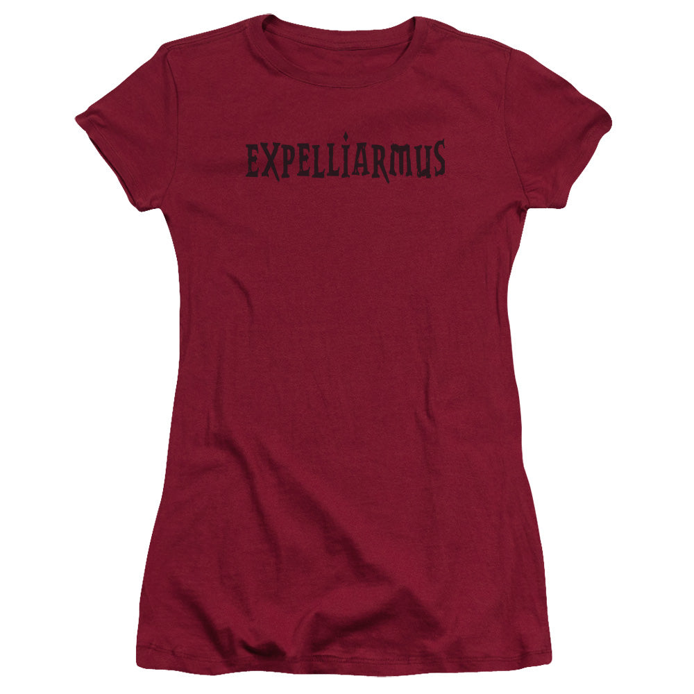 Harry Potter Expelliarmus Junior Sheer Cap Sleeve Womens T Shirt Cardinal