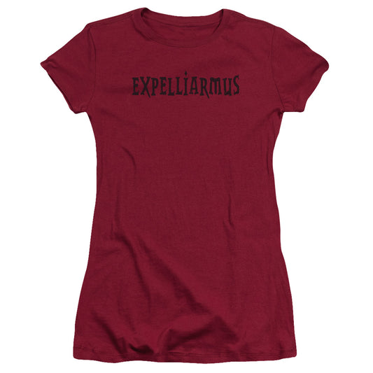 Harry Potter Expelliarmus Junior Sheer Cap Sleeve Womens T Shirt Cardinal