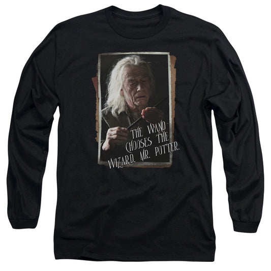 Harry Potter Olivander Mens Long Sleeve Shirt Black