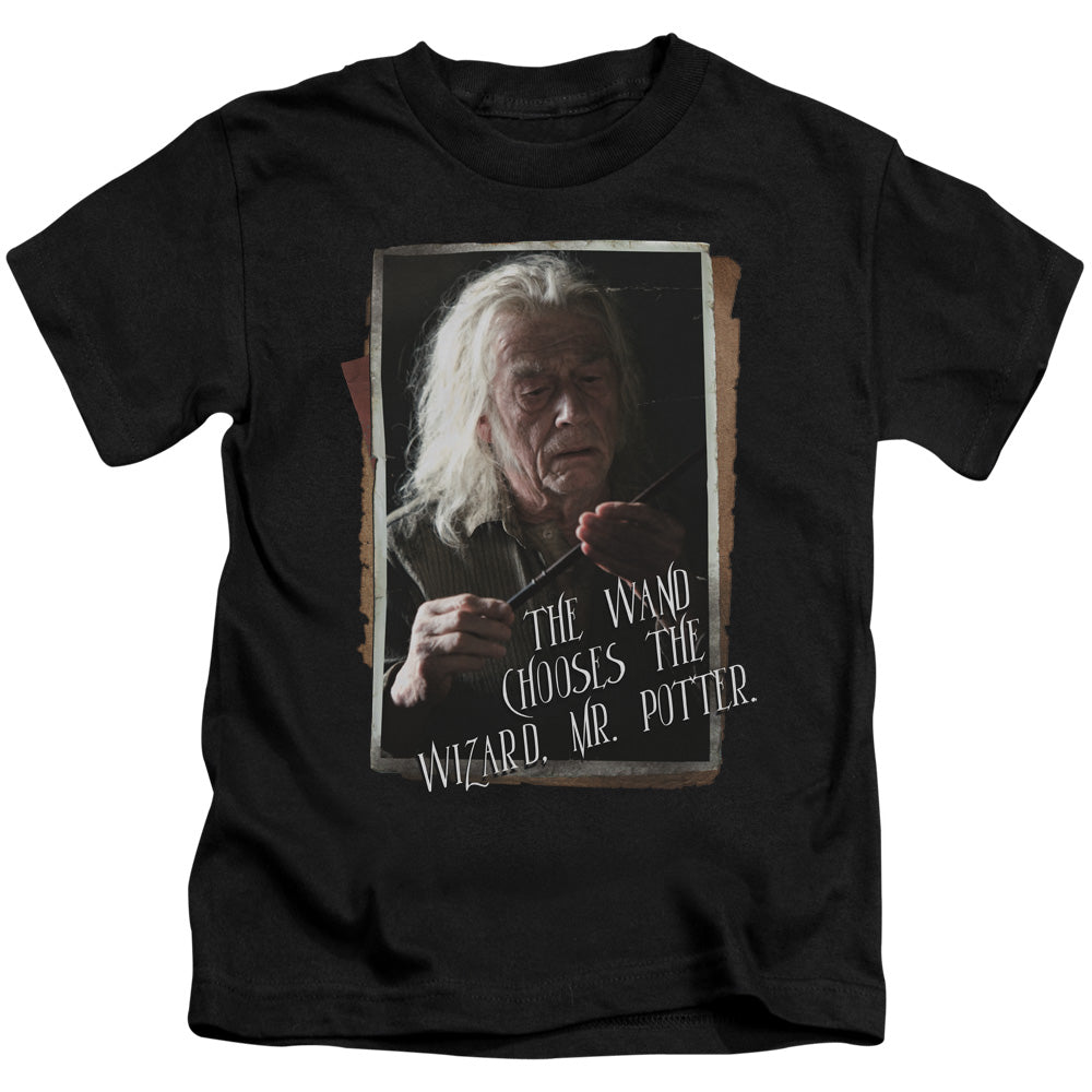 Harry Potter Olivander Juvenile Kids Youth T Shirt Black