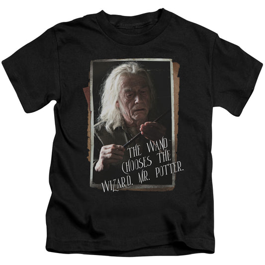 Harry Potter Olivander Juvenile Kids Youth T Shirt Black