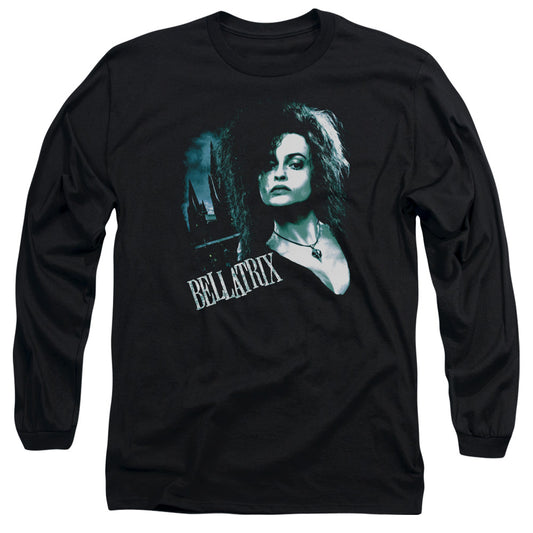 Harry Potter Bellatrix Closeup Mens Long Sleeve Shirt Black