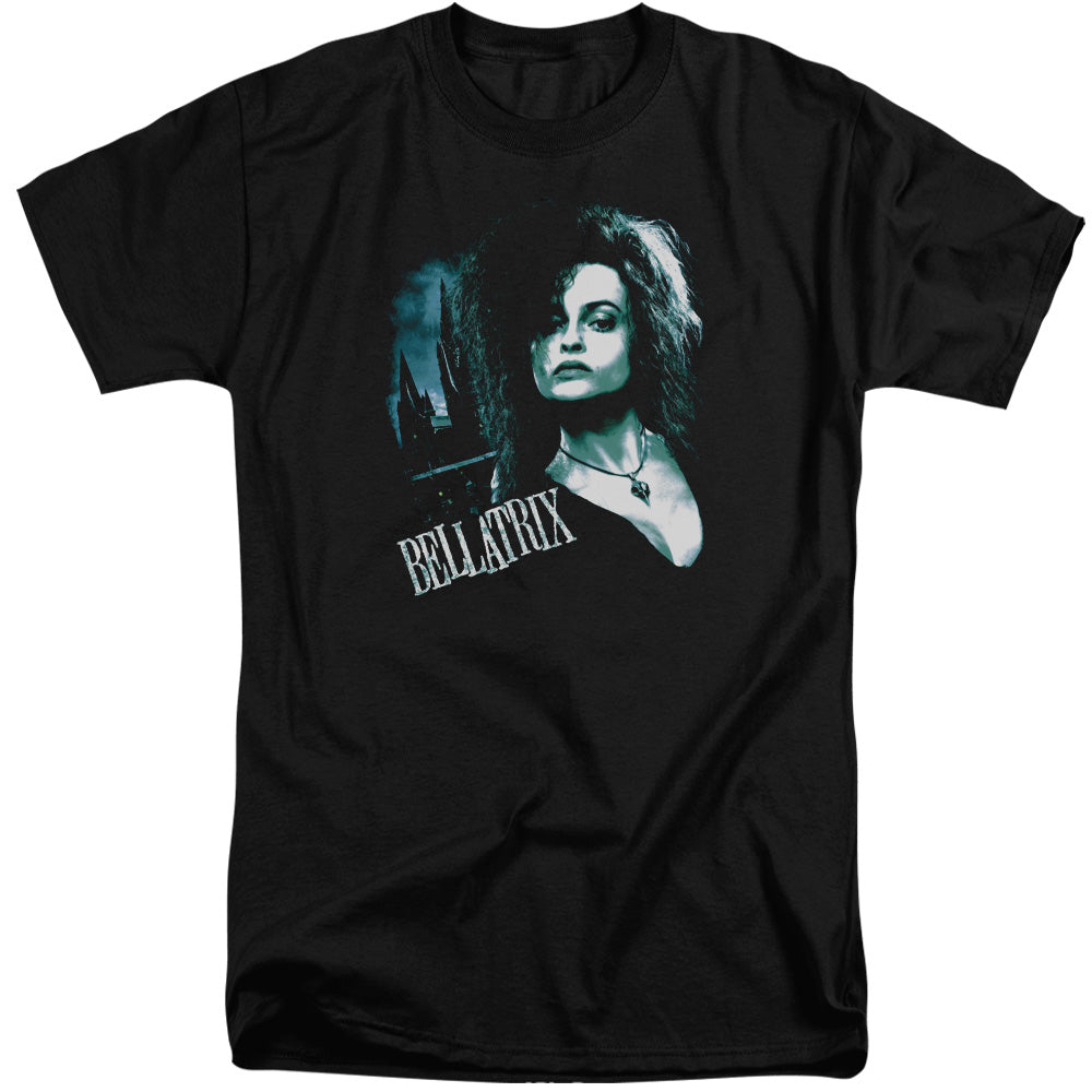 Harry Potter Bellatrix Closeup Mens Tall T Shirt Black