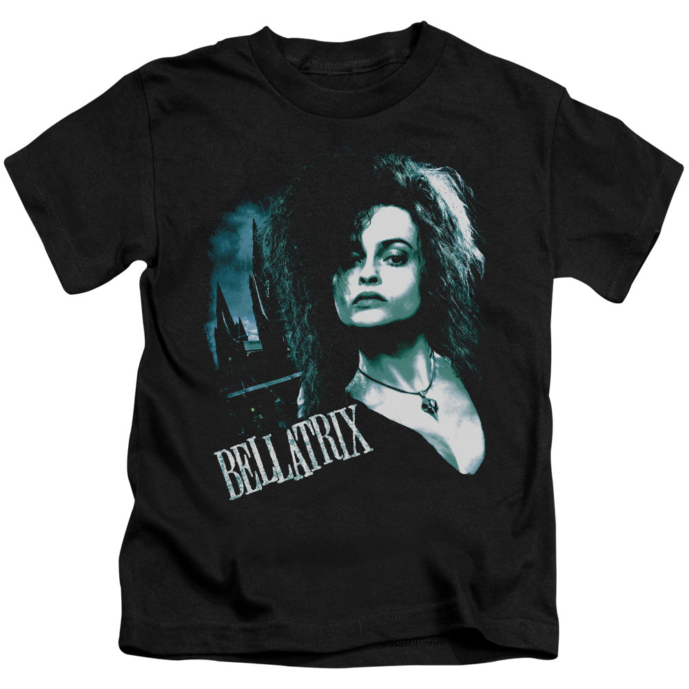 Harry Potter Bellatrix Closeup Juvenile Kids Youth T Shirt Black