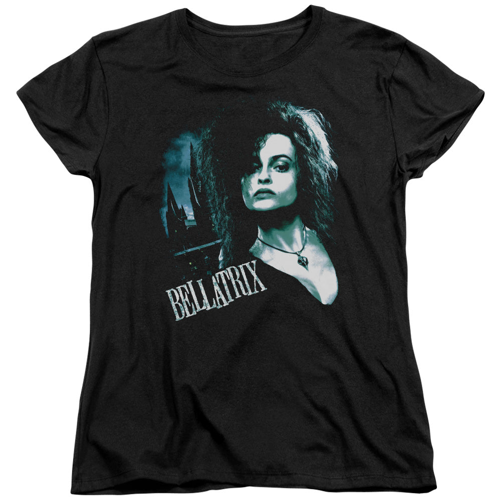 Harry Potter Bellatrix Closeup Womens T Shirt Black