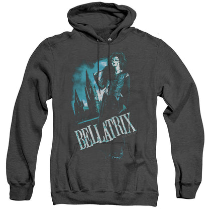 Harry Potter Bellatrix Full Body Mens Heather Hoodie Black Officially Licensed