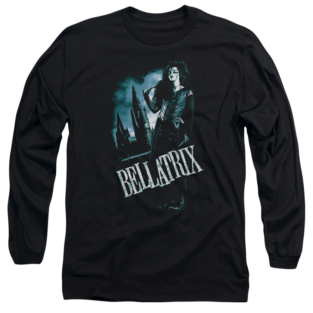 Harry Potter Bellatrix Full Body Mens Long Sleeve Shirt Black