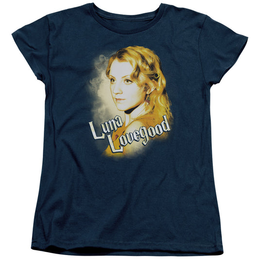 Harry Potter Luna Closeup Womens T Shirt Navy Blue