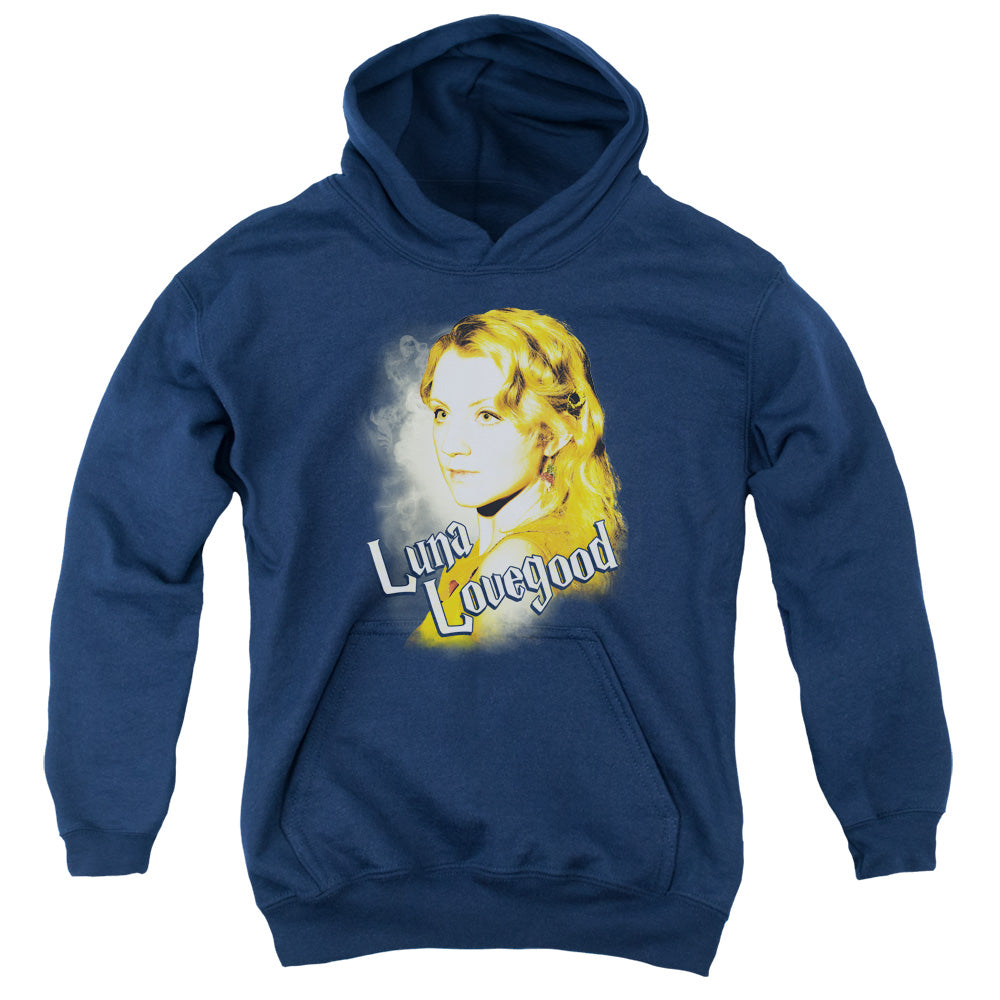 Harry Potter Luna Closeup Kids Youth Hoodie Navy Blue