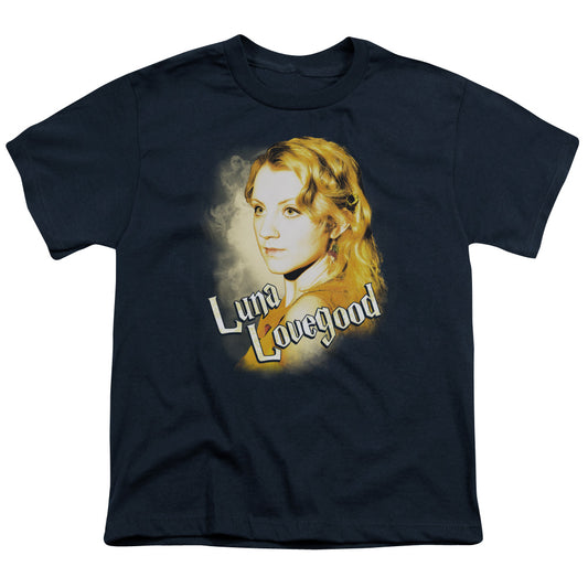 Harry Potter Luna Closeup Kids Youth T Shirt Navy Blue