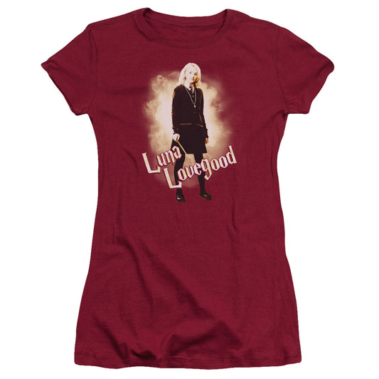 Harry Potter Luna Full Body Junior Sheer Cap Sleeve Womens T Shirt Cardinal