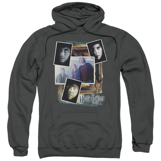 Harry Potter Trio Collage Mens Hoodie Charcoal