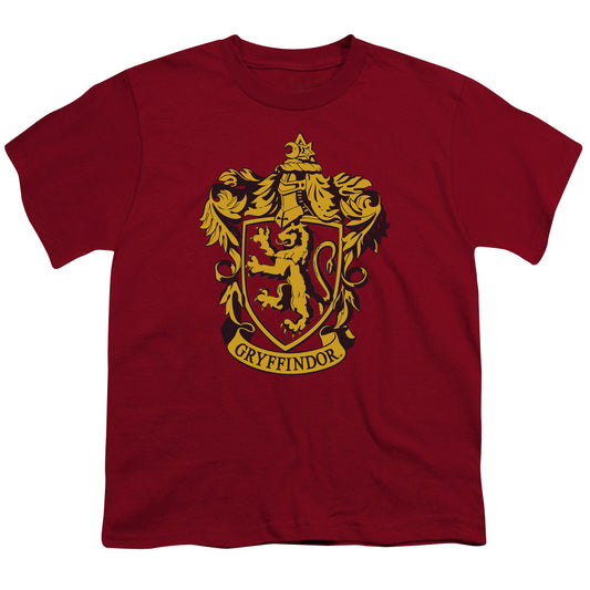 Harry Potter Gryffindor Crest Kids Youth T Shirt Cardinal