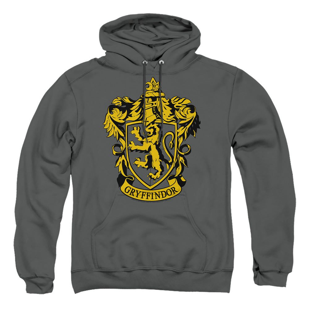 Harry Potter Gryffindor Crest Mens Hoodie Charcoal Officially Licensed