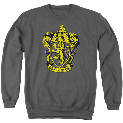 Harry Potter Gryffindor Crest Mens Crewneck Sweatshirt Charcoal