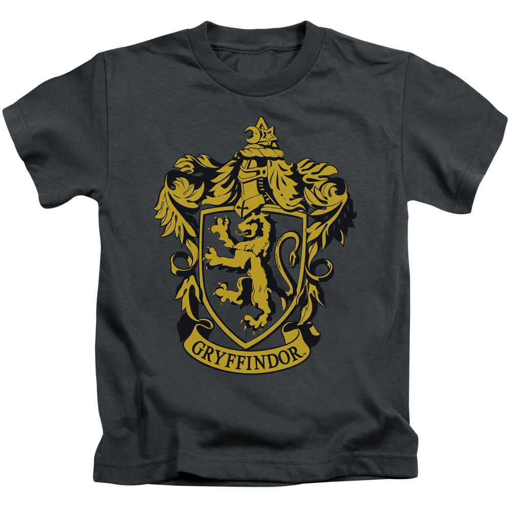 Harry Potter Gryffindor Crest Juvenile Kids Youth T Shirt Charcoal