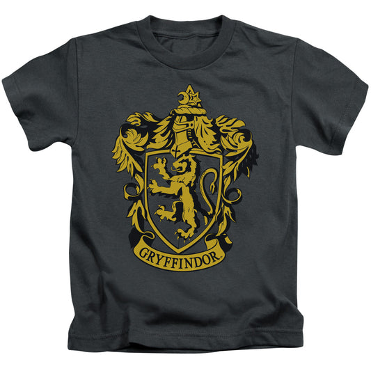 Harry Potter Gryffindor Crest Juvenile Kids Youth T Shirt Charcoal