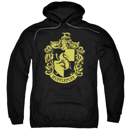 Harry Potter Hufflepuff Crest Mens Hoodie Black