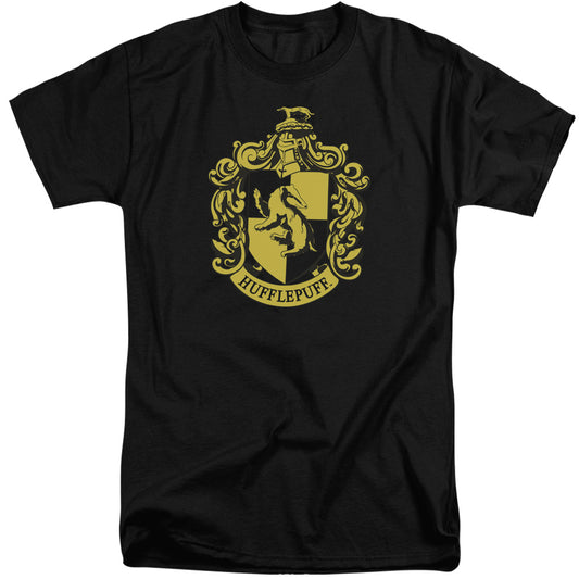Harry Potter Hufflepuff Crest Mens Tall T Shirt Black