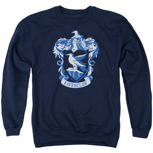 Harry Potter Ravenclaw Crest Mens Crewneck Sweatshirt Navy Blue