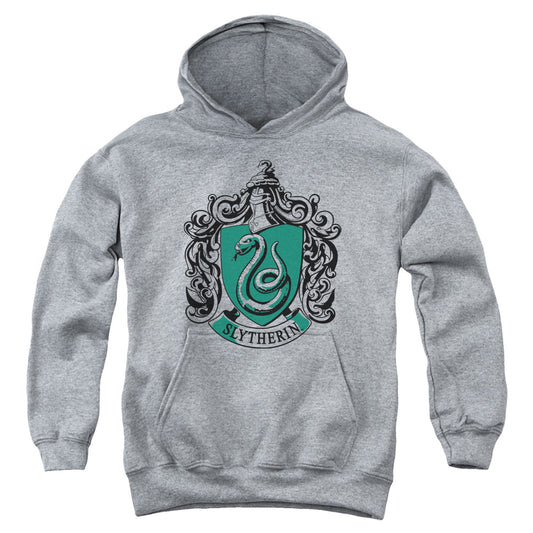 Harry Potter Slytherin Crest Kids Youth Hoodie Athletic Heather
