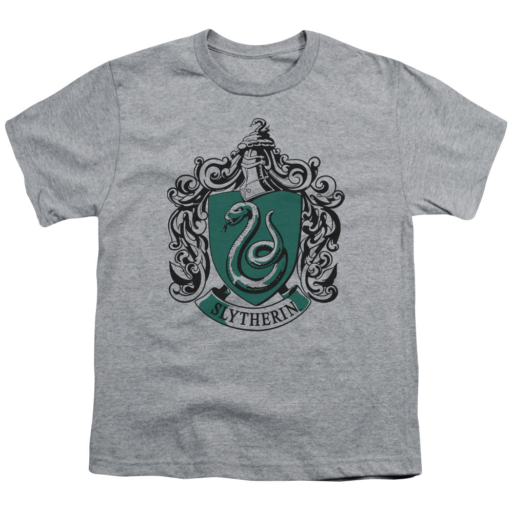 Harry Potter Slytherin Crest Kids Youth T Shirt Athletic Heather
