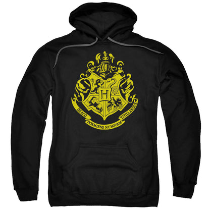 Harry Potter Hogwarts Crest Mens Hoodie Black