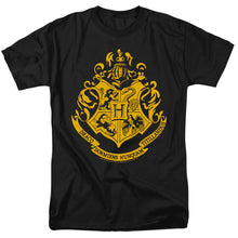 Load image into Gallery viewer, Harry Potter Hogwarts Crest Mens T Shirt Black